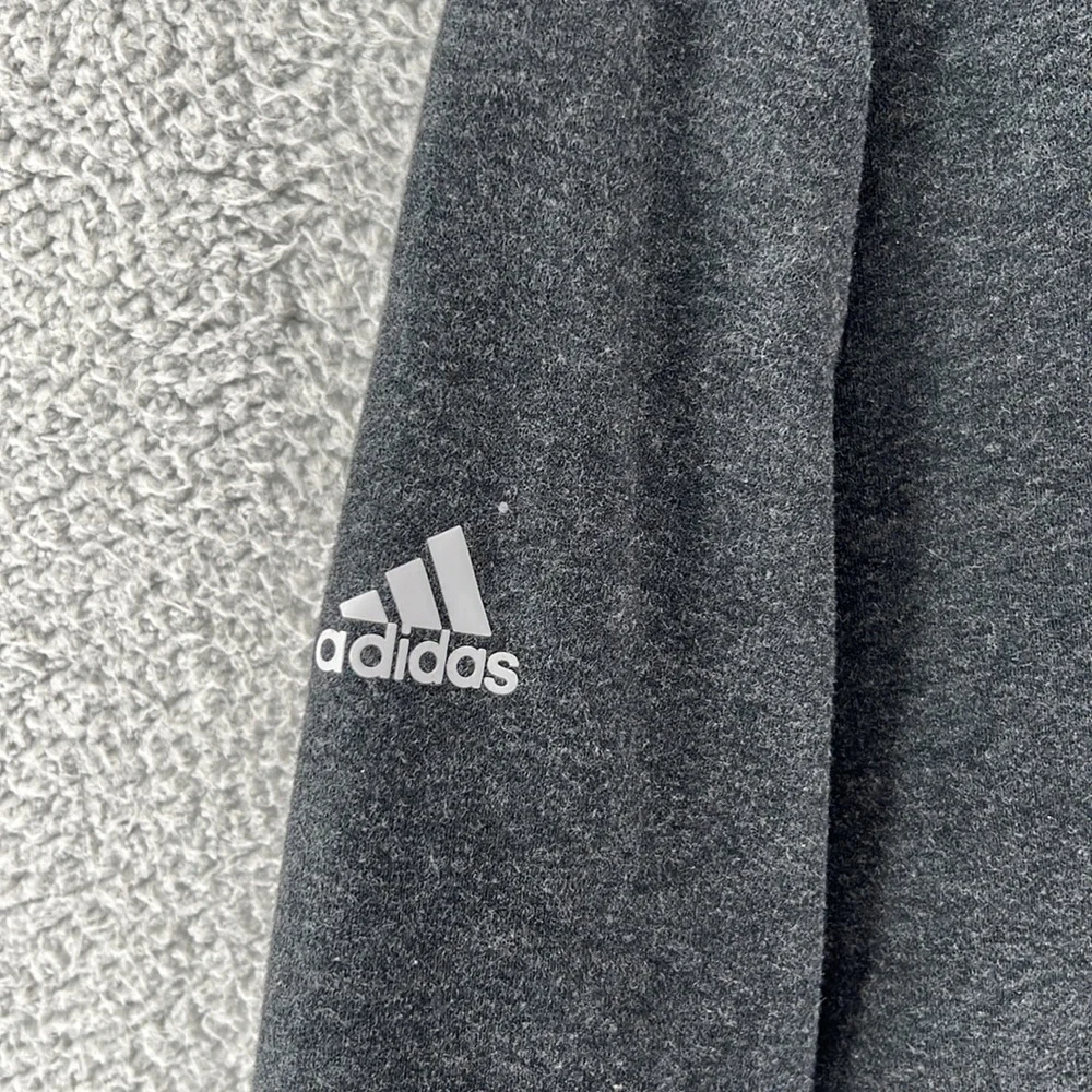 Adidas‎ Pullover Fleece 1/4 Zip Long Sleeve Sweater Mens XXL Gray